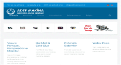 Desktop Screenshot of adefmakina.com