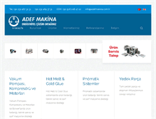 Tablet Screenshot of adefmakina.com